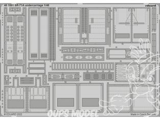 EDUARD photodecoupe avion 481081 Undercarriage SR-71A Revell 1/48