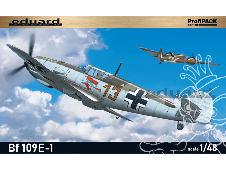 EDUARD maquette avion 8261 Messerschmitt Bf 109E-1 ProfiPack Edition Réédition 1/48