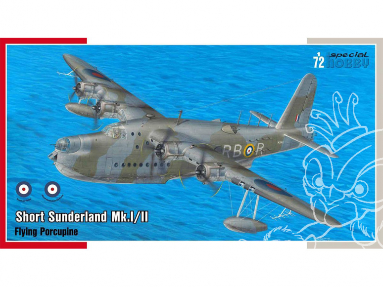 Special Hobby maquette avion 72438 Short Sunderland Mk.I/II Le porc-épic volant 1/72