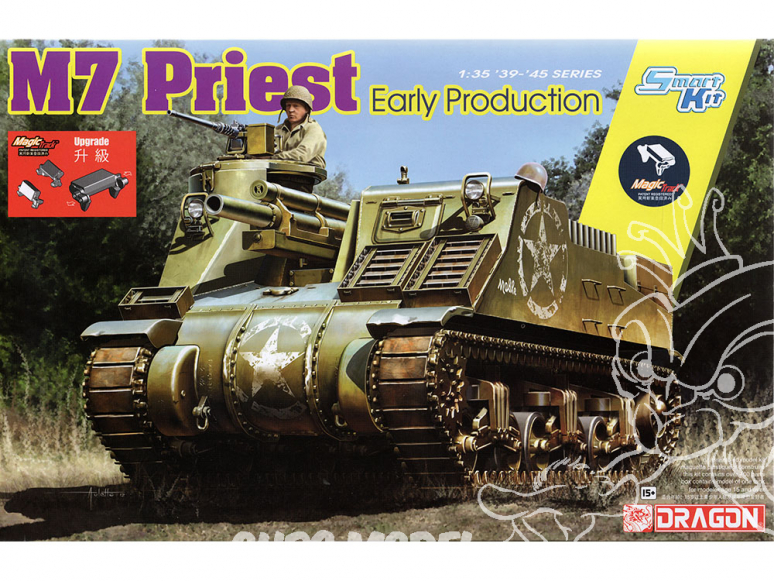 Dragon maquette militaire 6817 US M7 Priest Début de Production 1/35