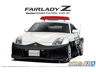 Aoshima maquette voiture 62814 Nissan 350Z Z33 Fairlady Z Patrol Car Police 2007 1/24