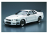 Aoshima maquette voiture 59869 Nissan Skyline GT-R Mine&#039;s 2002 BNR34 1/24