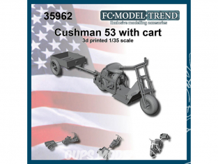 FC MODEL TREND accessoire résine 35962 Cushman 53 avec remorque 1/35