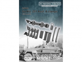 FC MODEL TREND accessoire résine 35602 Clamps Sd.Kfz.251 Ausf.A 1/35