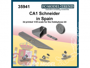 FC MODEL TREND accessoire résine 35941 Set de détails CA1 Schneider en Espagne 1/35