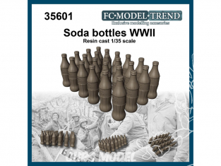 FC MODEL TREND accessoire résine 35601 Bouteilles de soda WWII 1/35