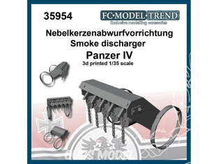 FC MODEL TREND accessoire résine 35954 Déchargeur de grenades fumigènes Panzer IV Nebelkerzenabwurfvorrichtung 1/35