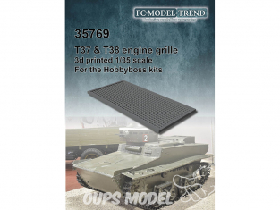 FC MODEL TREND accessoire résine 35769 Grille moteur T37 & T38 Hobby Boss 1/35