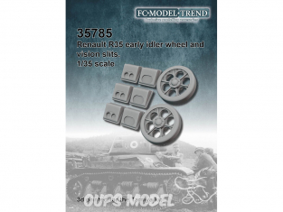 FC MODEL TREND accessoire résine 35785 Renault R35 Roues folles et viseurs 1/35