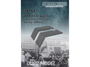 FC MODEL TREND accessoire résine 35764 Grilles avant WOT 6 & 8 Icm 1/35