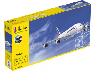 HELLER maquette avion 56436 STARTER KIT Nouveau AIRBUS A380 Air France inclus peintures principale colle et pinceau 1/125