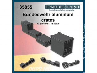 FC MODEL TREND accessoire résine 35855 Caisses Wehrmacht aluminium 1/35