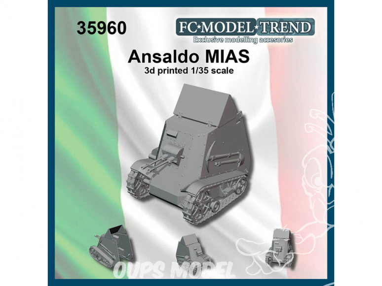 FC MODEL TREND maquette résine 35960 Ansaldo MIAS 1/35