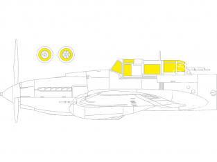 Eduard Express Mask EX857 IL-2 Modèle 1943 TFace Zvezda 1/48