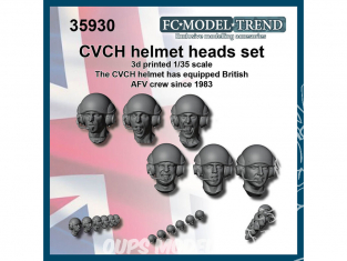 FC MODEL TREND accessoire résine 35930 Têtes avec casque CVCH 1/35