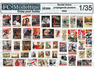 FC MODEL TREND accessoire diorama 35306 Posters propagande Soviétique 1942 1/35