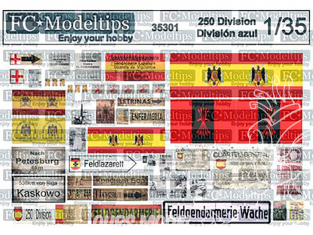 FC MODEL TREND accessoire diorama 35301 Affiches et accessoires 250 Division / Division Azul 1/35