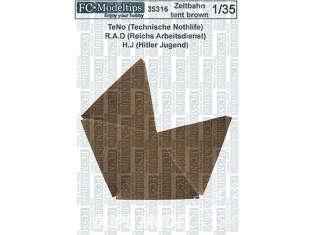 FC MODEL TREND accessoire papier 35316 Tente Zeltbahn marron 1/35