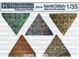 FC MODEL TREND accessoire papier 35318 Tentes Zeltbahn motif assorti 1/35