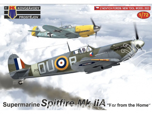 KP Model kit avion KPM0304 Supermarine Spitfire Spitfire Mk.IIa Loin de la maison 1/72