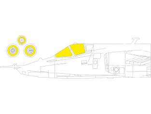 Eduard Express Mask EX858 Sukhoi Su-25 Zvezda 1/48