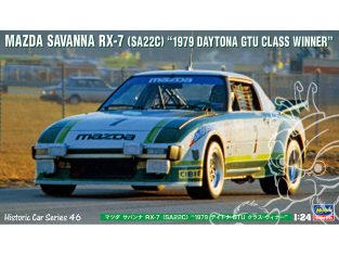 Hasegawa maquette voiture 21146 Mazda Savannah RX-7 (SA22C) "Gagnant de la classe Daytona GTU 1979" 1/24