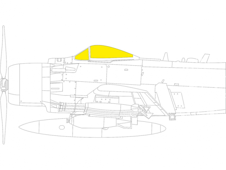 Eduard Express Mask EX870 A-1J Tamiya 1/48