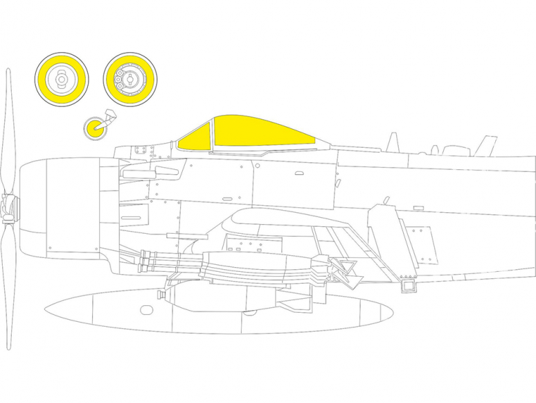 Eduard Express Mask EX867 A-1H TFace Tamiya 1/48