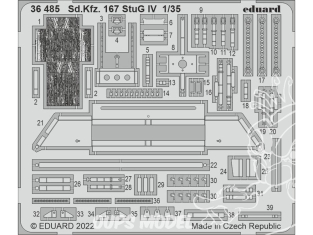 Eduard photodecoupe militaire 36485 Amélioration Sd.Kfz. 167 StuG IV Rye Field Models 1/35