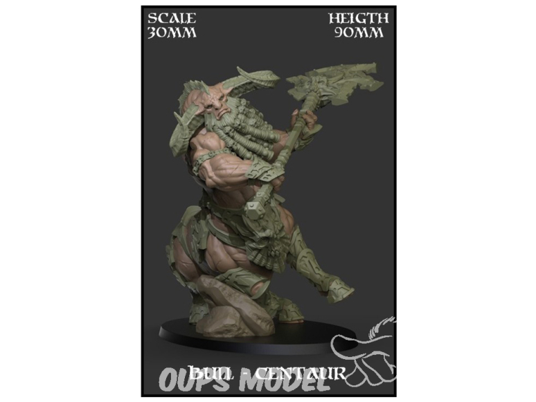 Yedharo Models figurine résine 1221 Taureau Centaure Echelle 30mm