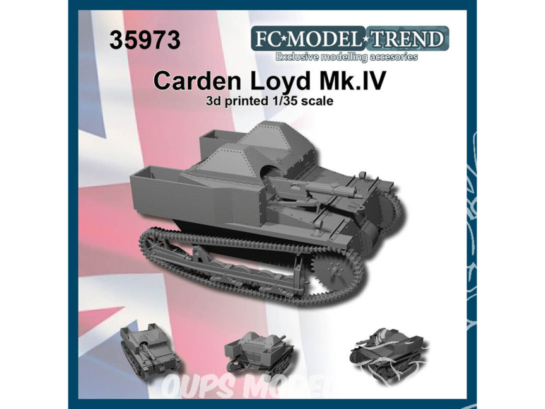 FC MODEL TREND maquette résine 35973 Carden Loyd Mk.IV 1/35