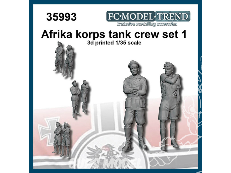 FC MODEL TREND figurine résine 35993 Equipage de char Afrika Korps Set 1 1/35