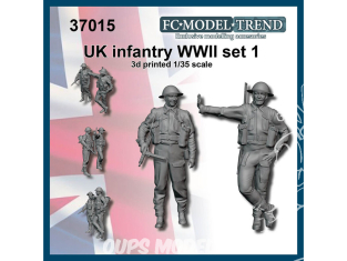 FC MODEL TREND figurine résine 37015 Infanterie Britannique WWII Set 1 1/35