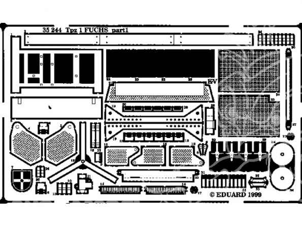 Eduard photodecoupe militaire 35244 Tpz.1 Fuchs 1/35