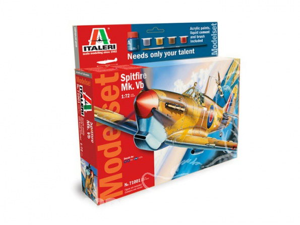 ITALERI maquette avion 71001 model set SPITFIRE MK.VB 1/72