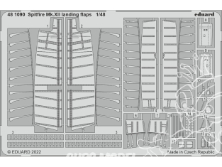 EDUARD photodecoupe avion 481090 Volets d'atterrissage Spitfire Mk.XII Airfix 1/48