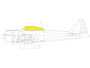 Eduard Express Mask EX899 A6M3 Zero TFace Eduard 1/48