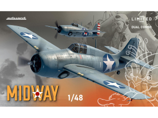 EDUARD maquette avion 11166 Midway F4F-3 & F4F-4 Wildcat Edition Limitée Dual Combo 1/48