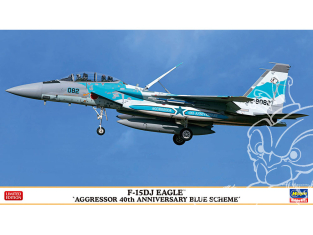 HASEGAWA maquette avion 02403 F-15DJ Eagle "Aggressor 40th Anniversary Blue Scheme" 1/72