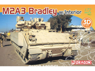 Dragon maquette militaire 7610 M2A3 Bradley avec interieur 1/72