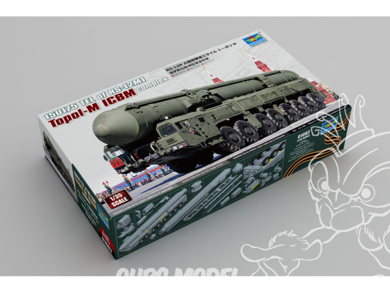 Trumpeter maquette militaire 01082 Missile balistique russe Topol-M ICBM Complex 1/35