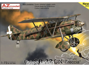 AZ Model Kit avion AZ7830 Fiat CR-32 CN Night Fighter Freccia 1/72