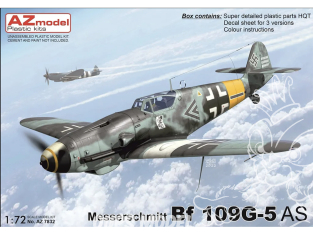 AZ Model Kit avion AZ7832 Bf 109G-5/AS 1/72