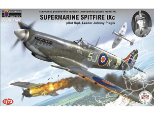 KP Model kit avion CLK0006 Supermarine Spitfire IXc Johnny Plagis 1/72