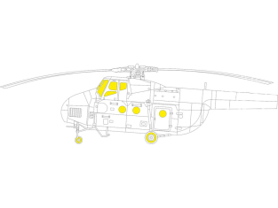 Eduard Express Mask EX911 Mi-4 TFace Trumpeter 1/48