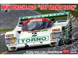 Hasegawa maquette voiture 20585 Brun Porsche 962C 1987 Brands Hatch 1/24