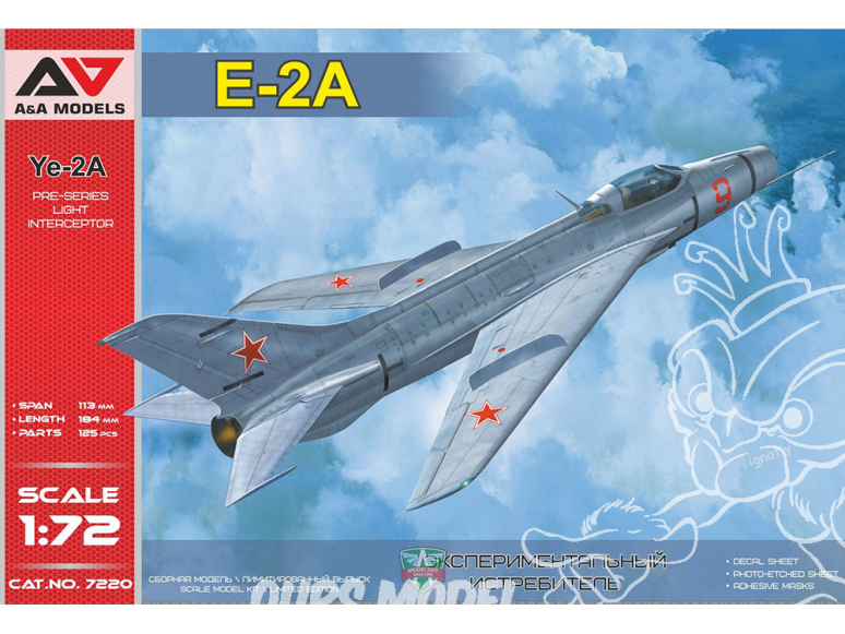 AA Models maquette avion 7220 Ye-2A Pre-series light interceptor 1/72