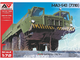 AA Models maquette militaire 7225 Camion d'artillerie lourde MAZ-543 1/72