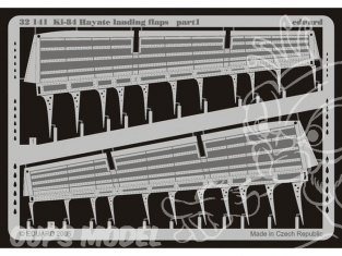 EDUARD photodecoupe avion 32141 Volets d atterrissage Ki-84 Hayate 1/32