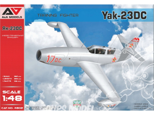 AA Models maquette avion 4802 Chasseur d'entraînement Yakovlev Yak-23 DC 1/48